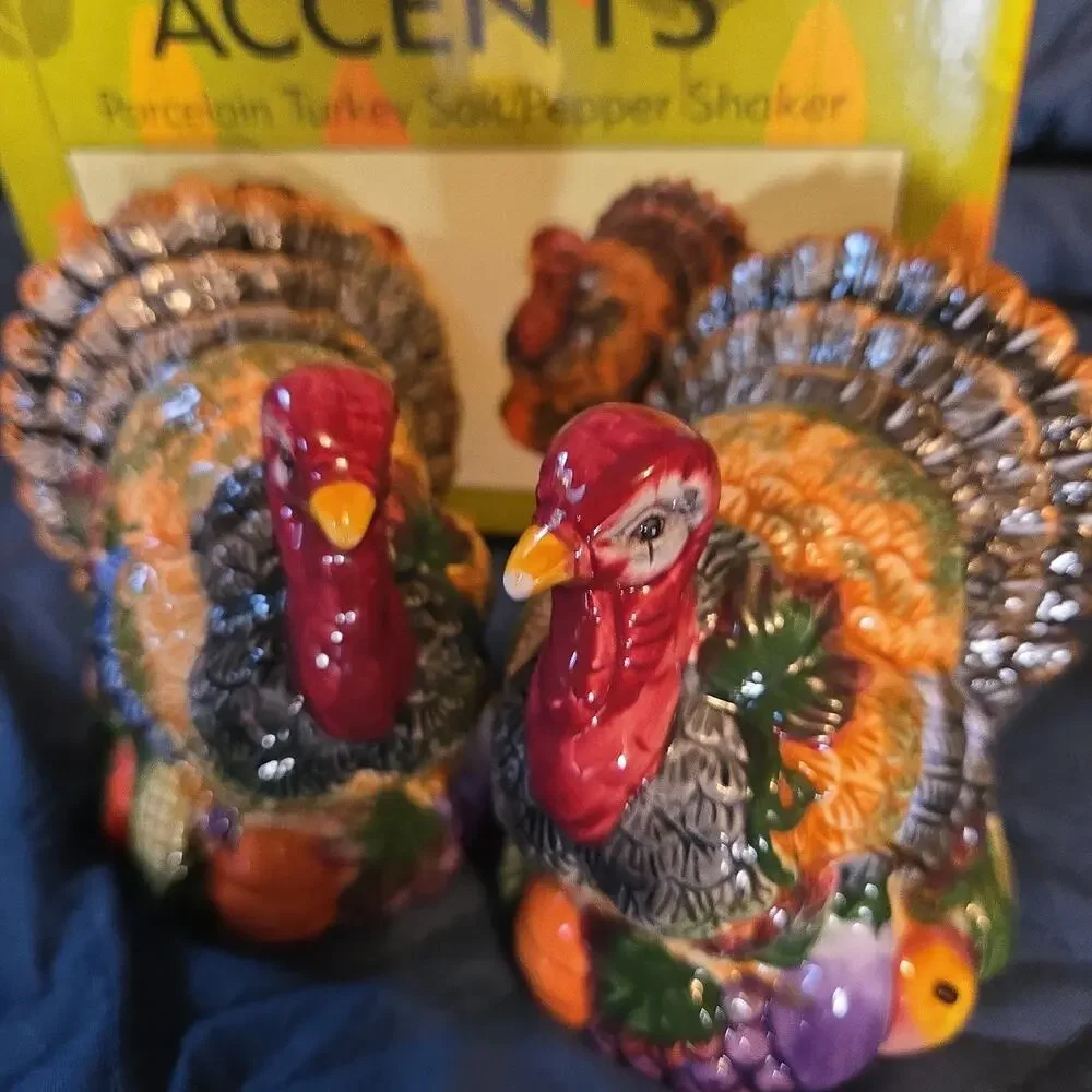 Vintage Shakers Turkey Set Ceramic
